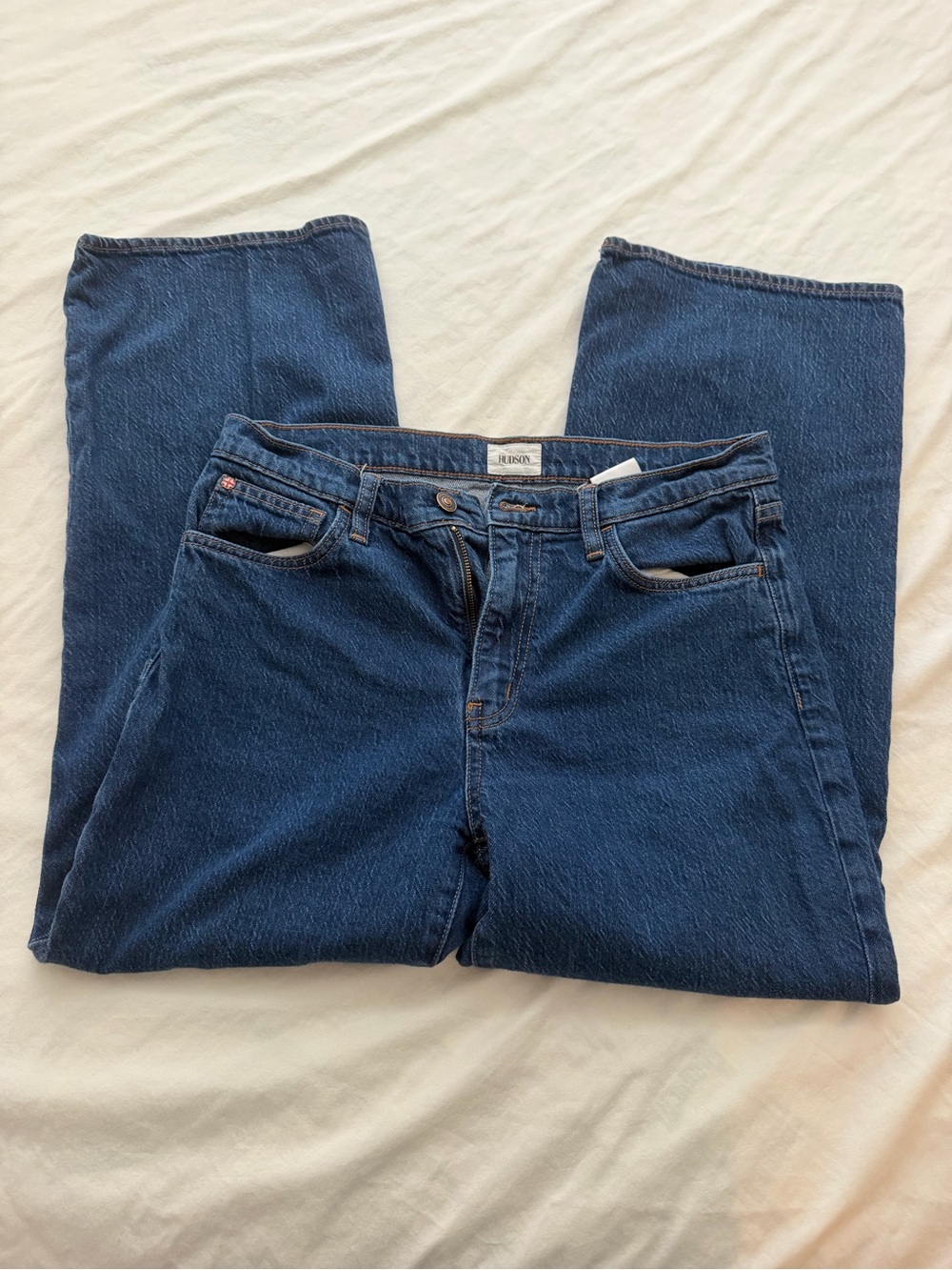Hudson Jeans Women's Wide-Leg Denim in Dark Blue